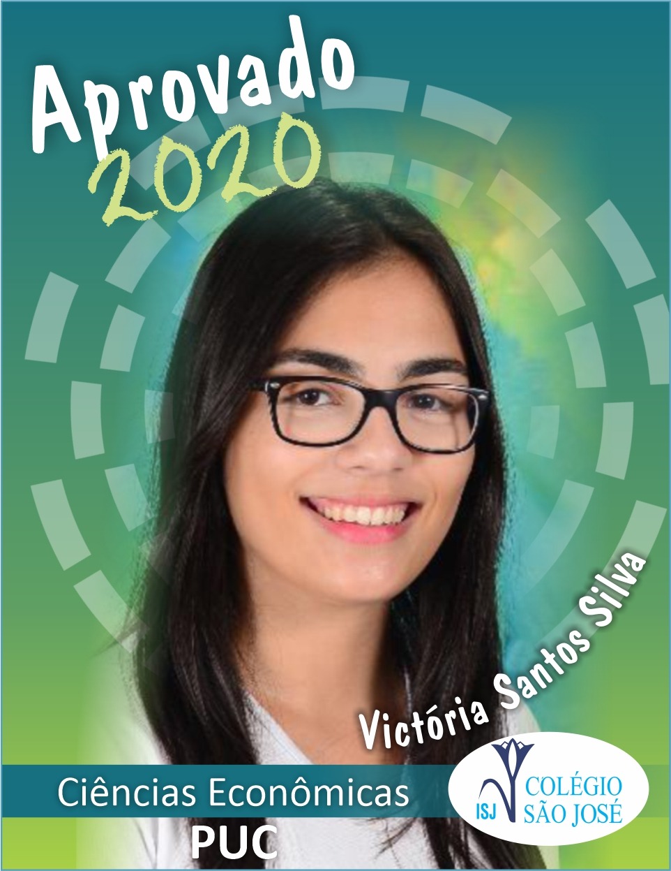 Parabéns! Aprovados 2020 - Victória Santos Silva