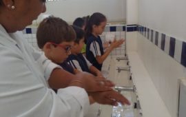 A conscientização da prevenção ao COVID-19 na prática - lavando as mãos 2