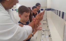 A conscientização da prevenção ao COVID-19 na prática - lavando as mãos
