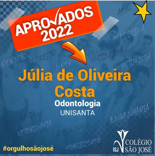Aprovação 2022 - Júlia de Oliveira Costa
