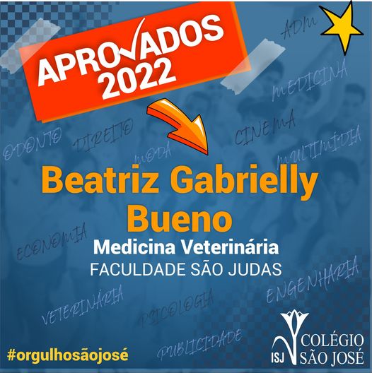 Aprovação 2022 - Beatriz Gabrielly Bueno