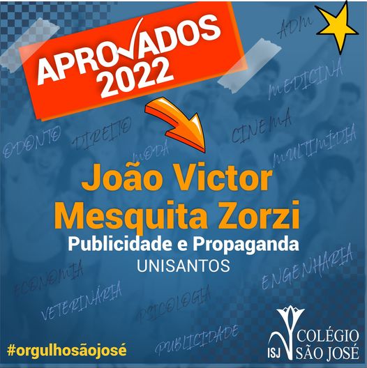 Aprovação 2022 - João Victor Mesquita Zorzi