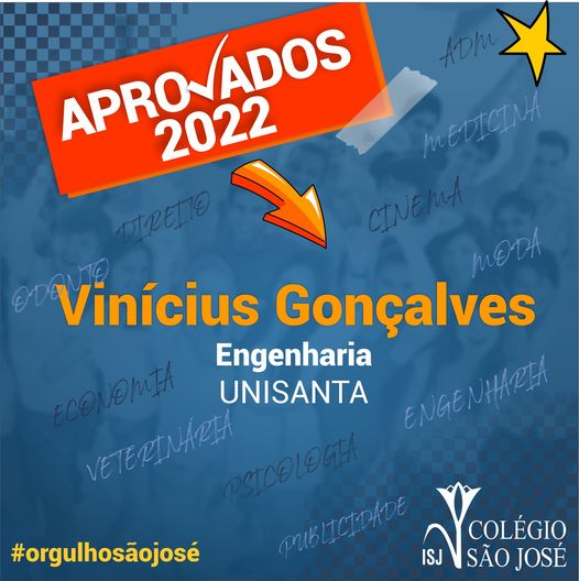 Aprovação 2022 - Vinícius Gonçalves