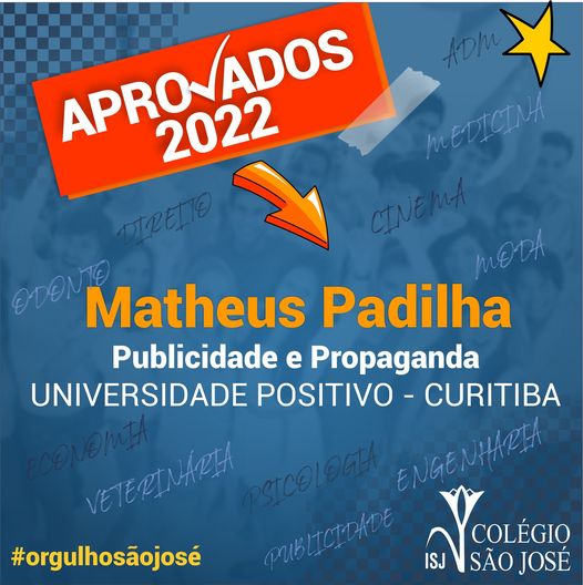 Aprovação 2022 - Matheus Padilha