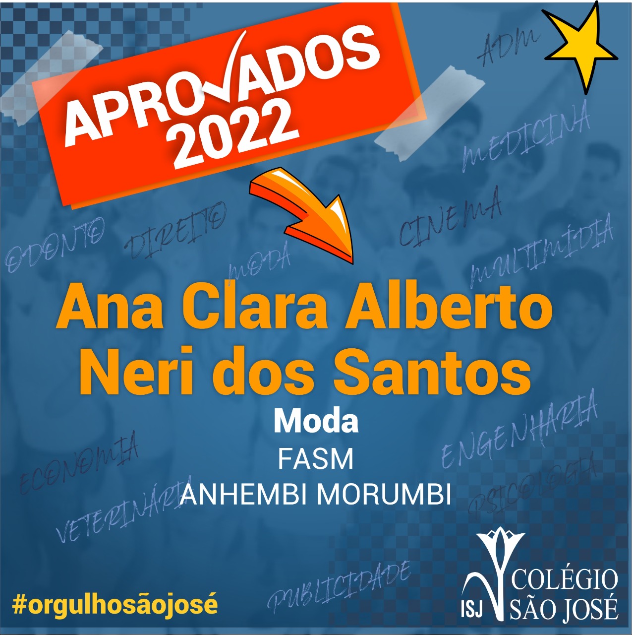 Aprovação 2022 - Ana Clara Alberto Neri dos Santos